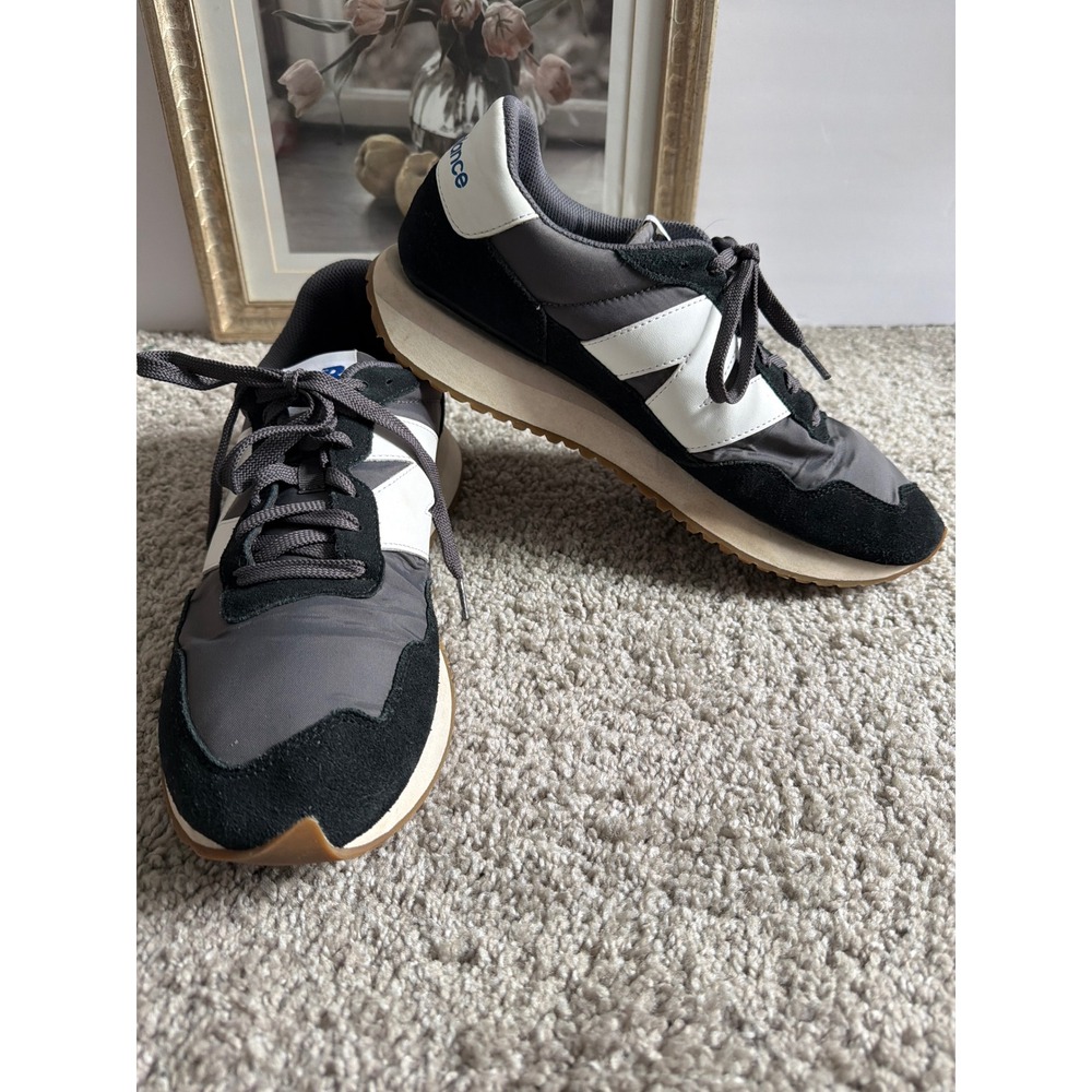 New Balance 237 Sneakers Black Grey White Low Top Lifestyle Shoes MS237CB